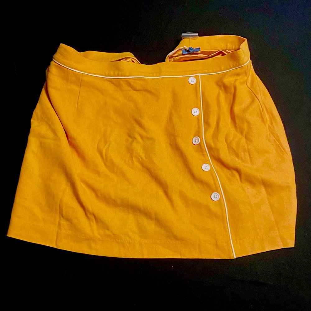 3X | ModCloth Own the Era Mini Skirt in Mustard Yellow | NWT | Plus Size